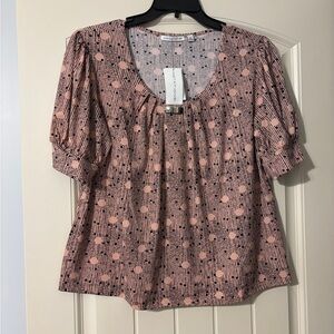 Pink Polka Dot Women's Top